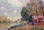 Alfred Sisley Der Loing in Moret painting